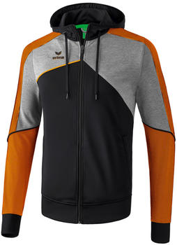Erima Trainingsjacke Premium One 2.0 (107180) schwarz/grau melange/neon orange