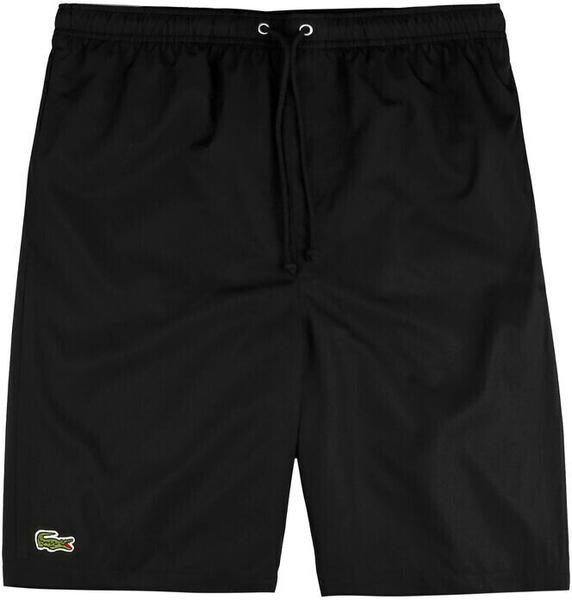Lacoste SPORT Tennis Shorts in solid diamond weave taffeta (GH353T) black