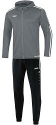 JAKO Trainingsanzug Polyester Striker 2.0 mit Kapuze steingrau/wei&szlig;