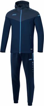 JAKO Kinder-Trainingsanzug Polyester Champ 2.0 mit Kapuze marine/darkblue/skyblue
