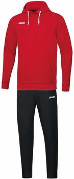 JAKO Tracksuit Base mit Kapuzensweat rot