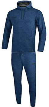 JAKO Damen-Tracksuit Premium Basics mit Kapuzensweat khaki meliert