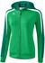 Erima Damen Liga 2.0 Trainingsjacke mit Kapuze smaragd/evergreen/weiß