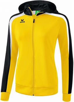 Erima Damen Liga 2.0 Trainingsjacke mit Kapuze gelb/schwarz/weiß