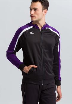 Erima Herren Liga 2.0 Trainingsjacke mit Kapuze schwarz/violet/weiß