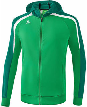 Erima Herren Liga 2.0 Trainingsjacke mit Kapuze smaragd/evergreen/weiß