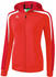 Erima Damen Liga 2.0 Trainingsjacke mit Kapuze rot/dunkelrot/weiß