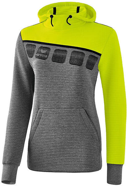 Erima 8-C Hooded Sweat Jacket Women (10719) grey/green