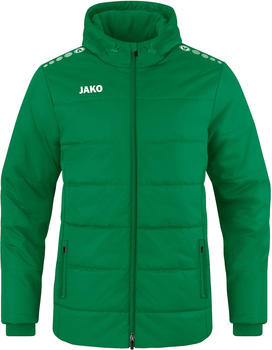 JAKO Team Coach Hooded Jacket (7103) sports green