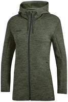 Jako 6829, JAKO Premium Kapuzenjacke Damen khaki meliert 36