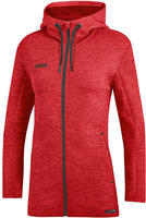 Jako 6829, JAKO Premium Kapuzenjacke Damen rot meliert 34