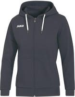 Jako 6865-21, Jako Kapuzenjacke Base - anthrazit - 40 grau