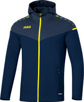 Jako 6820, JAKO Champ 2.0 Kapuzenjacke marine/darkblue/neongelb M Herren