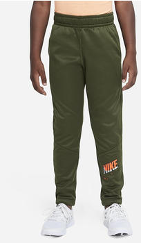 Nike Therma-FIT Tapered Training Pants Kids (DQ9070) rough green/total orange