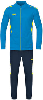 JAKO Damen Trainingsanzug Polyester Challenge M9121-443 blau/neongelb
