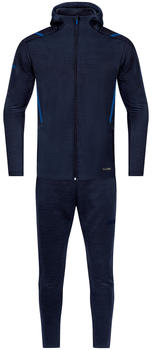 JAKO Herren Freizeitanzug Challenge mit Kapuze M9521-511 marine meliert/royal