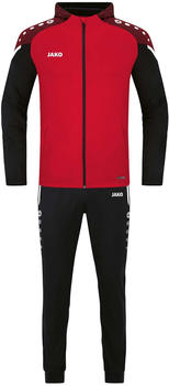 JAKO Herren Pr&auml;sentationsanzug Performance (M9622) rot/schwarz