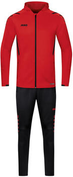 JAKO Herren Trainingsanzug Challenge mit Kapuze (M9421) rot/schwarz