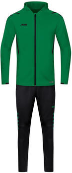 JAKO Herren Trainingsanzug Challenge mit Kapuze (M9421) sportgrün/schwarz