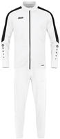 Jako M9123-000, JAKO Power Polyester Trainingsanzug 000 - wei&szlig; 3XL Herren