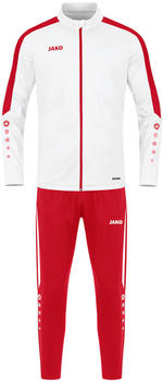 JAKO Kinder Trainingsanzug Polyester Power (M9123) weiß/rot