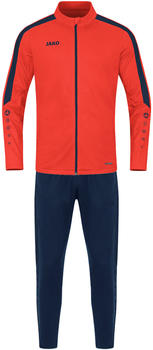 JAKO Kinder Trainingsanzug Polyester Power (M9123) flame/marine