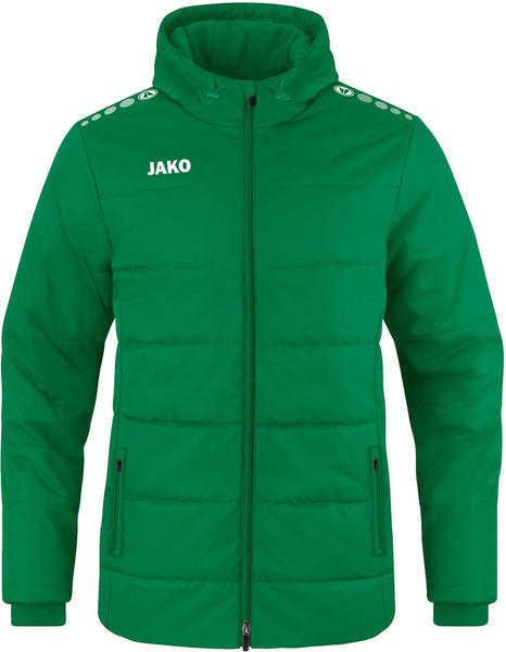 JAKO Team Coach Hooded Jacket Kids (7103) sports green