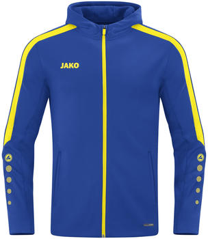 JAKO Kinder Kapuzenjacke Power (6823) royal/citro