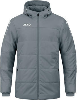 JAKO Team Coach Hooded Jacket (7103) stone grey