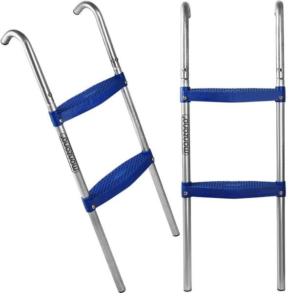 Deuba Trampoline Ladder Metal Universal Fit 2 Steps 90 cm