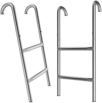 Deuba Trampoline Ladder 61.5 cm 2 Steps Metal