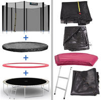 Kinetic Sports Gartentrampolin SALTO PLUS, &Oslash; 305 cm, Komplett-Set mit Leiter,
