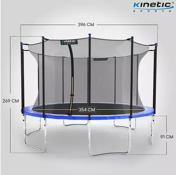 Kinetic Sports Outdoor Gartentrampolin 396 cm (TPLS13)
