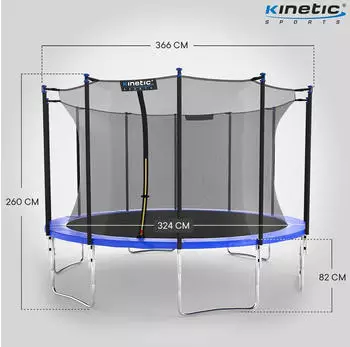 Kinetic Sports Outdoor Gartentrampolin 370 cm (TPLH12)