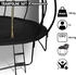 HyperMotion Gartentrampolin (TRAMPOLINE 16FT) schwarz