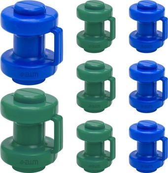 AWM Trampolinnetz (AM-T-K-I25-BG8) blau/grün