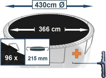Walexo Trampolin-Federn (37002459) schwarz