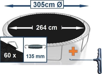 Walexo Trampolin-Federn (18417744) schwarz