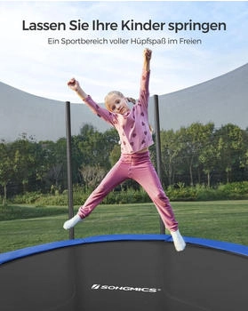 Songmics Gartentrampolin (STR144) blau/schwarz