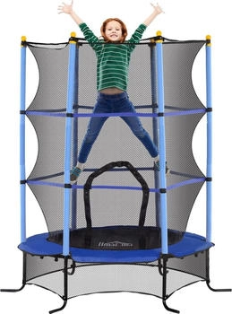HomCom Kindertrampolin (342-009V02BU) blau