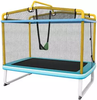 Costway Gartentrampolin (TW10089EU-YE) gelb/blau