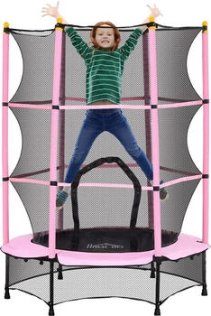 HomCom Kindertrampolin (342-008V02PK) rosa
