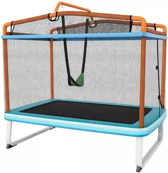 Costway Gartentrampolin (TW10089EU-OR) orange/blau