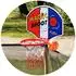 Chipolino Kindertrampolin Sporty 140cm mit Basketballkorb, Leiter & Federabdeckung, gelb