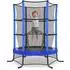 Songmics Kindertrampolin 174cm mit Sicherheitsnetz, blau