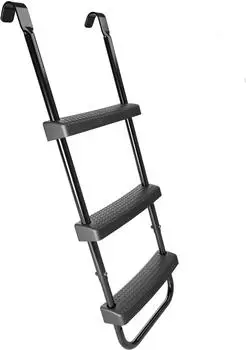Hudora Universalleiter f&uuml;r Trampoline, h&ouml;henverstellbar 70-100cm, schwarz (65359)