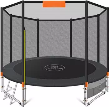 Kesser Gartentrampolin Outdoor &Oslash;427cm, Sicherheitsnetz & Leiter, bis 150kg