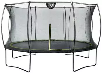 Dutch Toys Group B.V. Exit Toys Trampolin Silhouette 366 cm mit Sicherheitsnetz schwarz