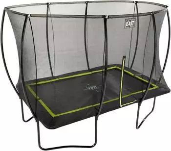 Exit Toys Trampolin Silhouette 244x366 cm mit Sicherheitsnetz schwarz