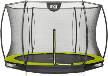Dutch Toys Group B.V. Exit Toys Trampolin Silhouette Ground 305 cm mit Sicherheitsnetz grün